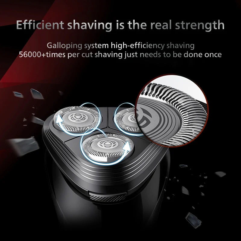 Philips s1113 barbeador elétrico carga usb lâmina powercut de aço inoxidável lâmina tripla cabeça flutuante masculino barbear rápido aparador de barba