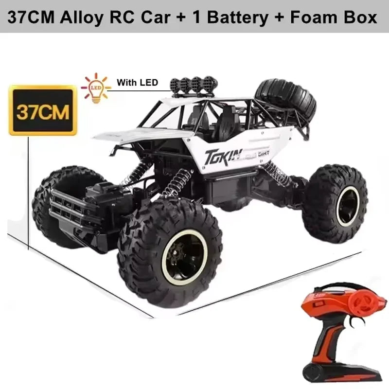 Novo carro rc 1:12 / 1:16 4wd com luzes led 2.4ghz rádio controle remoto carro buggy caminhão de controle off-road brinquedos adultos para crianças