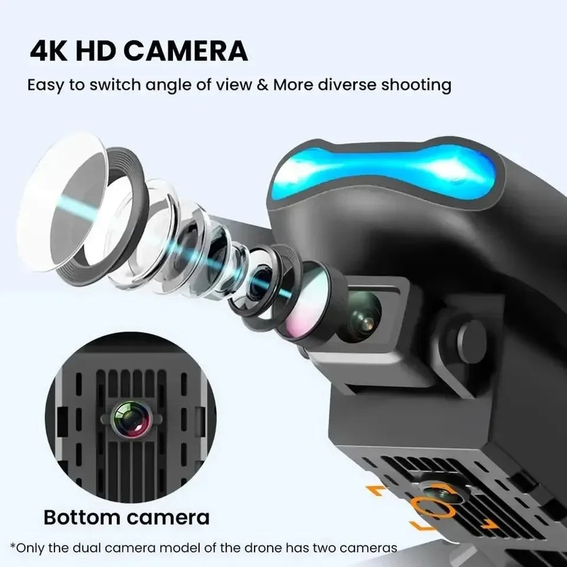 Profissional mini drone e99 hd 4k câmera dobrável wifi fpv rc fotografia aérea quadcopter rc helicóptero brinquedo das crianças presente