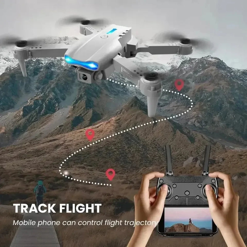 Profissional mini drone e99 hd 4k câmera dobrável wifi fpv rc fotografia aérea quadcopter rc helicóptero brinquedo das crianças presente
