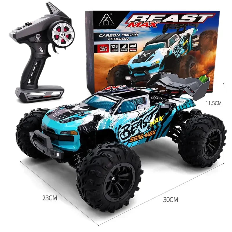 Novo sg116 max/pro rc carro sem escova 4wd carro 80 km/h carro de corrida profissional 2.4g alta velocidade fora de estrada deriva carros brinquedo de controle remoto