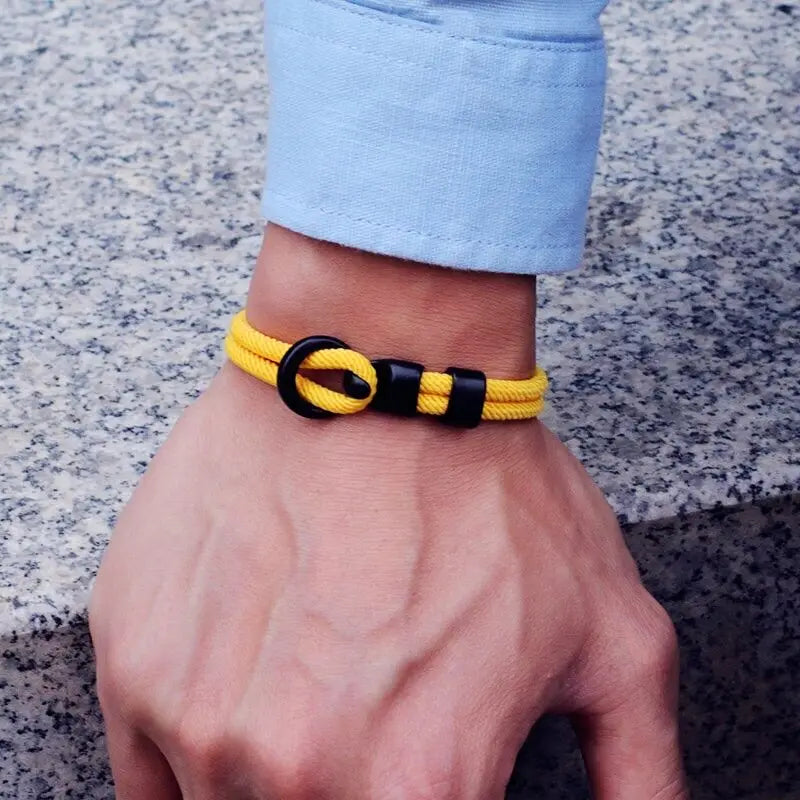 Moda corda pulseira masculina dupla camada de acampamento ao ar livre braclet homme acessórios sobrevivência paracord braslet presente para ele