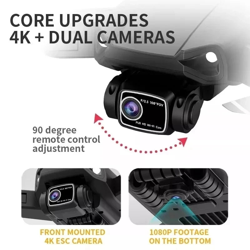 L900 Pro SE MAX GPS Drone 4K Câmera HD dupla profissional 5G WIFI 360 ° Motor sem escova para evitar obstáculos Rc FPV Quadcopter Dron