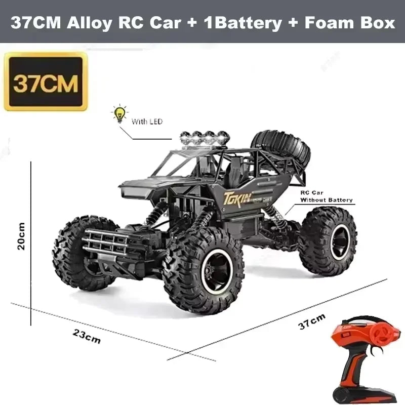 Novo carro rc 1:12 / 1:16 4wd com luzes led 2.4ghz rádio controle remoto carro buggy caminhão de controle off-road brinquedos adultos para crianças