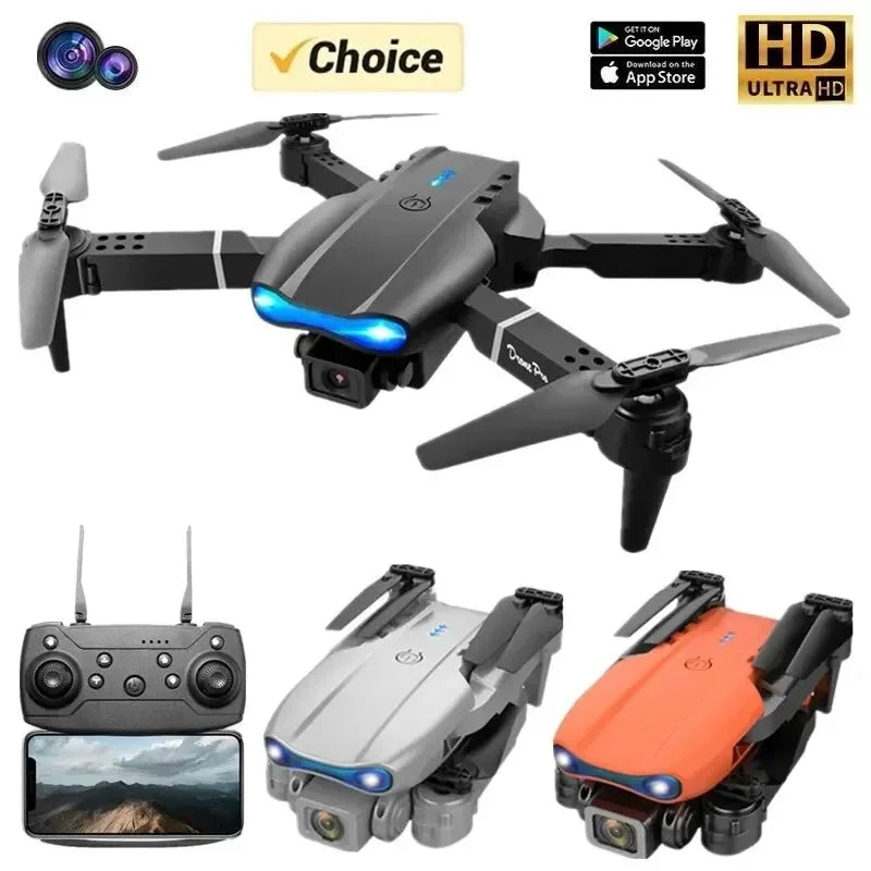 Profissional mini drone e99 hd 4k câmera dobrável wifi fpv rc fotografia aérea quadcopter rc helicóptero brinquedo das crianças presente