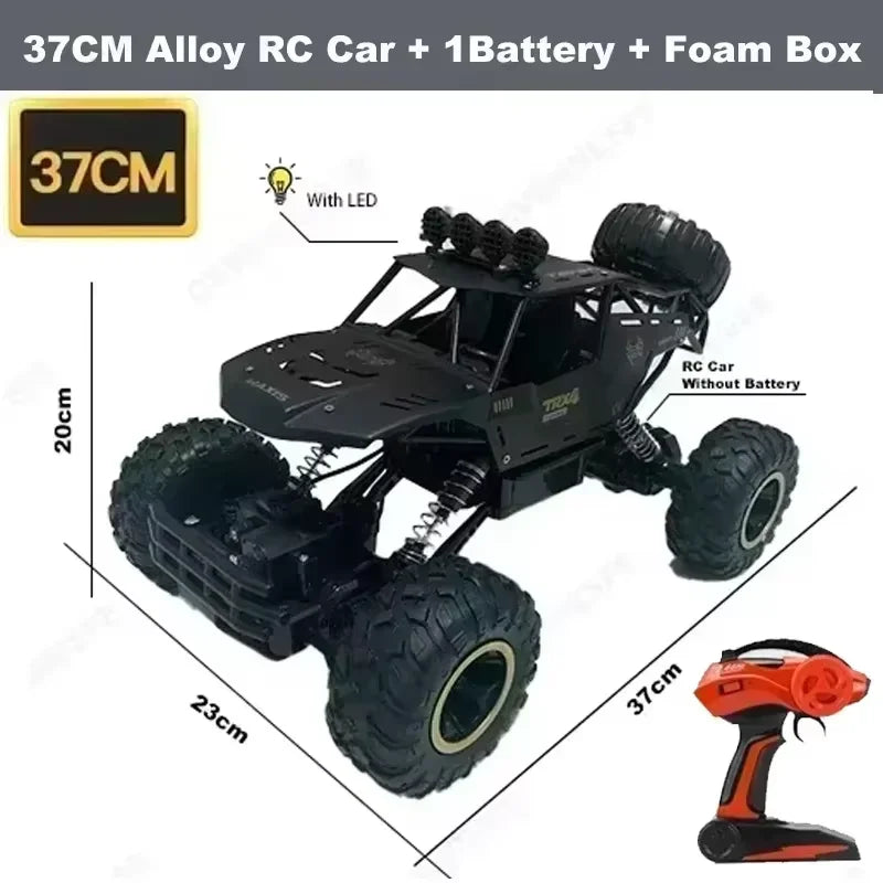 Novo carro rc 1:12 / 1:16 4wd com luzes led 2.4ghz rádio controle remoto carro buggy caminhão de controle off-road brinquedos adultos para crianças