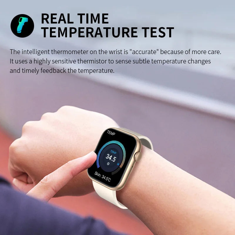 LIGE-Relógio inteligente para homens e mulheres, carregamento sem fio Smartwatch, chamadas Bluetooth, pulseira de fitness, relógio personalizado, novo, 2025