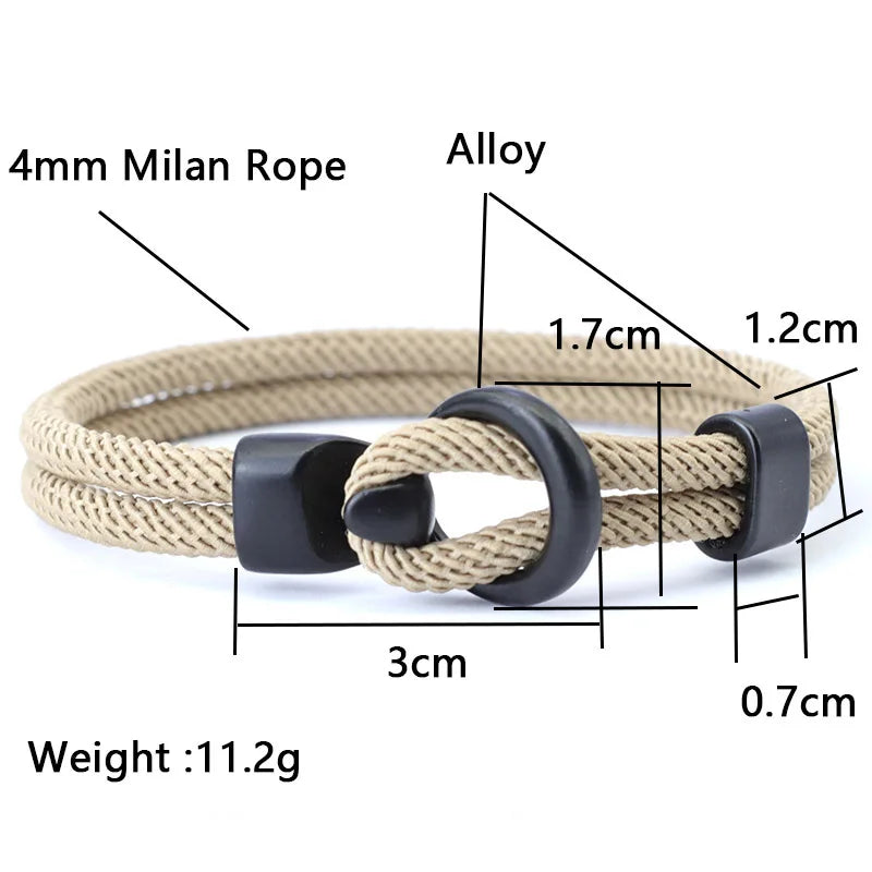 Moda corda pulseira masculina dupla camada de acampamento ao ar livre braclet homme acessórios sobrevivência paracord braslet presente para ele