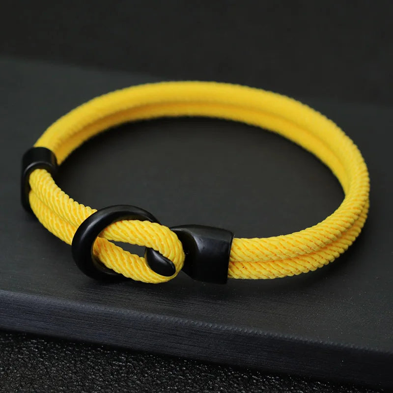 Moda corda pulseira masculina dupla camada de acampamento ao ar livre braclet homme acessórios sobrevivência paracord braslet presente para ele