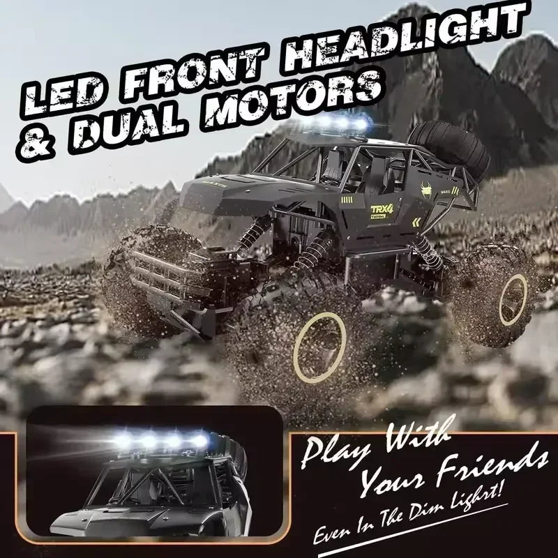 Novo carro rc 1:12 / 1:16 4wd com luzes led 2.4ghz rádio controle remoto carro buggy caminhão de controle off-road brinquedos adultos para crianças