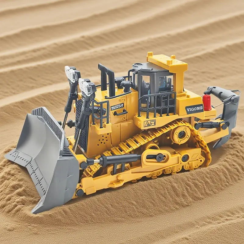 Crianças rc carro brinquedos 2.4ghz controle remoto liga escavadeira caminhão basculante bulldozer veículo de construção elétrica presentes para meninos meninas