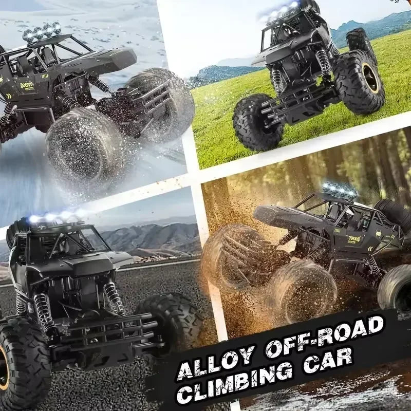 Novo carro rc 1:12 / 1:16 4wd com luzes led 2.4ghz rádio controle remoto carro buggy caminhão de controle off-road brinquedos adultos para crianças