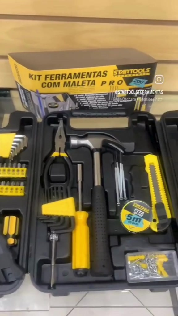 Jogo Ferramentas Completo 200 Peças Com Maleta Profissiona com envio imediato