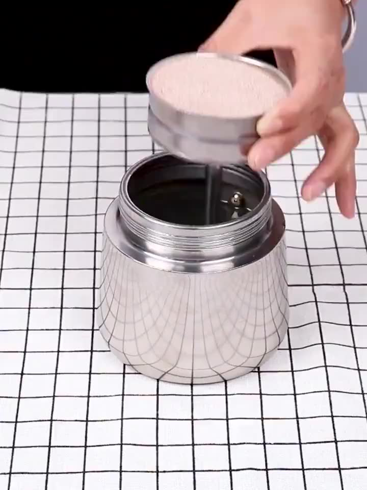 Cafeteira Italiana Inox Espresso Maker 4/6 Xícaras Fogão Gás ou Indução