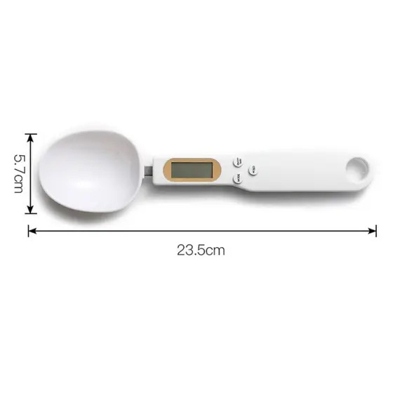 Colher Medidora Digital Medida Portátil com Balança para Alimentos Casa Cozinha Peso Nutrição Dieta Precisão Medição Confeiteiro