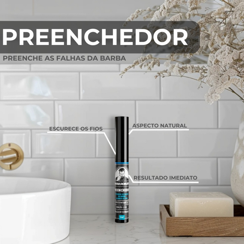 Preenchedor escurecedor barba robusta original