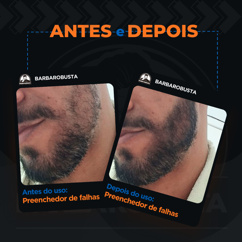 Preenchedor escurecedor barba robusta original