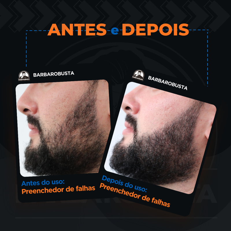 Preenchedor escurecedor barba robusta original