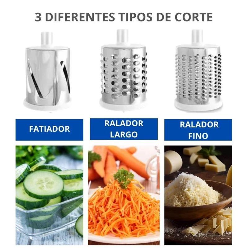 Cortador YY063 Fatiador Legumes tabletop 3 Laminas Verduras Ralador Ralador Verdura Legumes