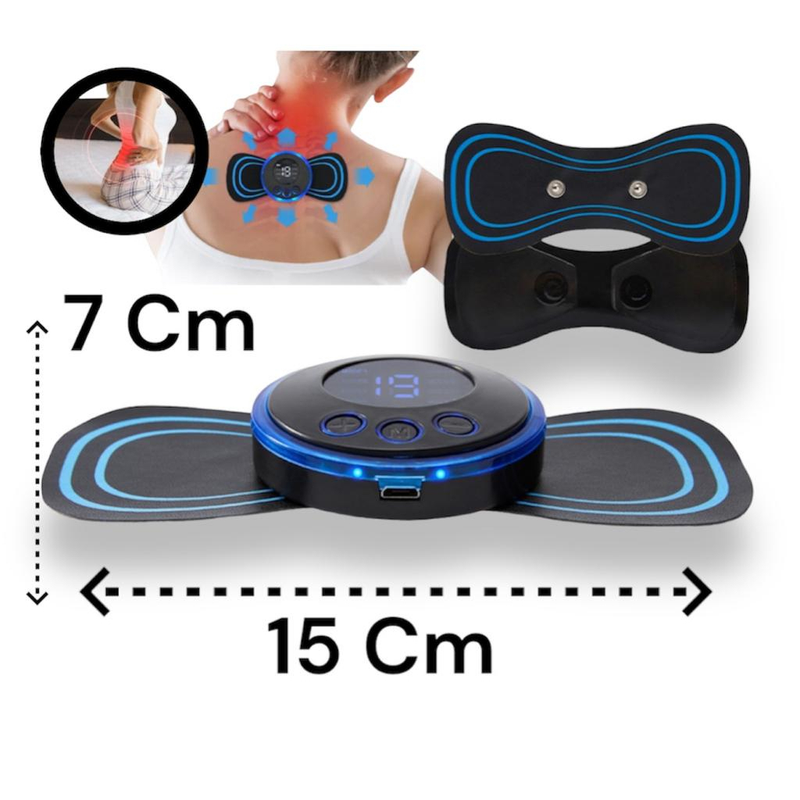 Mini Massageador EMS Estimulador Elétrico De Pescoço Portátil Para Alívio Da Dor Muscular Cervical