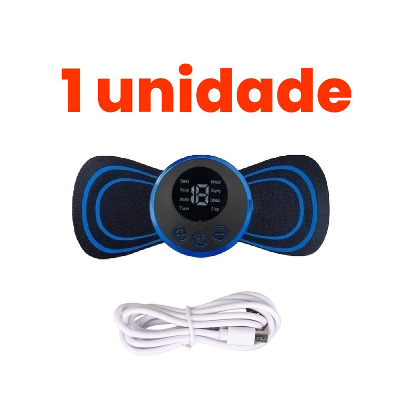 Mini Massageador EMS Estimulador Elétrico De Pescoço Portátil Para Alívio Da Dor Muscular Cervical
