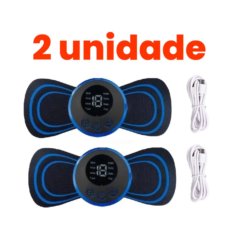 Mini Massageador EMS Estimulador Elétrico De Pescoço Portátil Para Alívio Da Dor Muscular Cervical