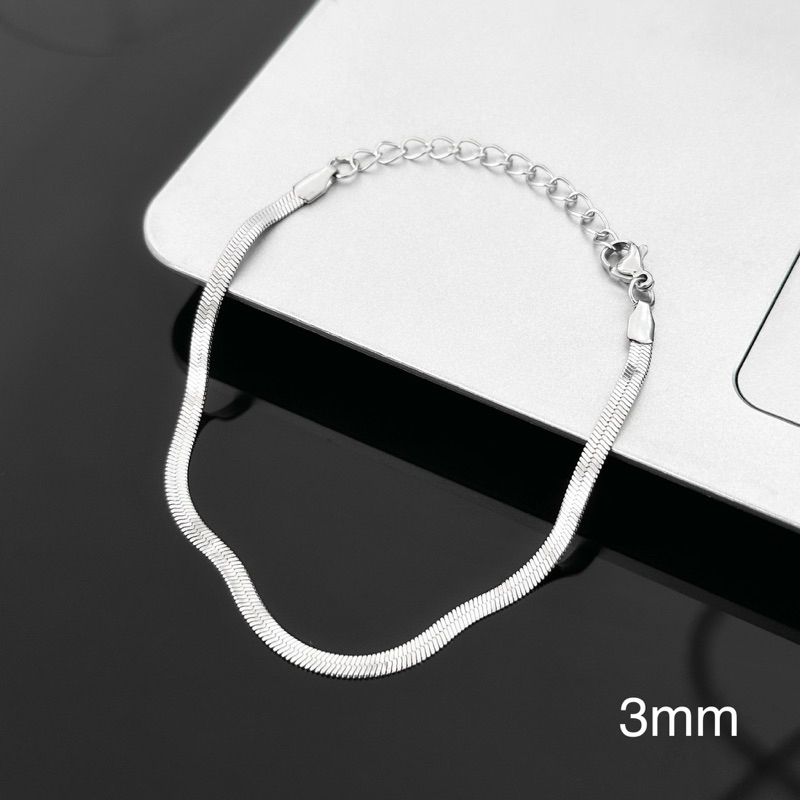 Pulseira masculina malha fina ouro 18K Aço Inoxidável unissex