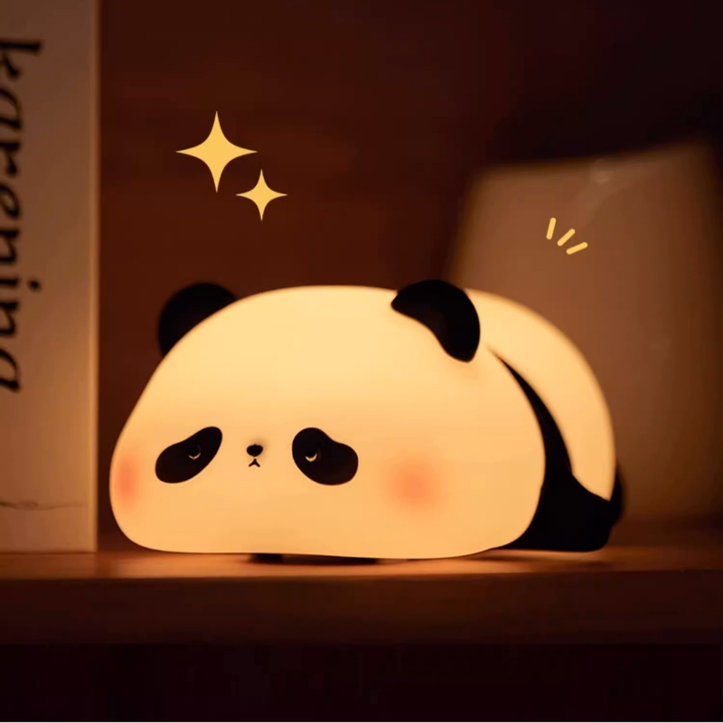 Luminária de Unicórnio Silicone Mesa Lâmpada Noturna Abajur Fofo Sensor Toque Touch Led Cordeiro