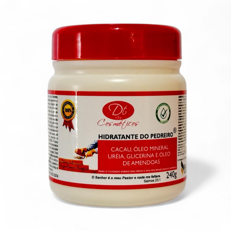 Creme Hidratante De Uréia 240g Creme De Pedreiro Pés Rachados E Ressecados
