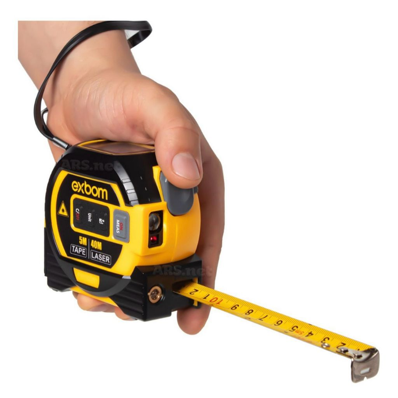 Trena Digital 3 em 1 com Função nivel a laser 4D 40M Com Visor LCD Inteligente