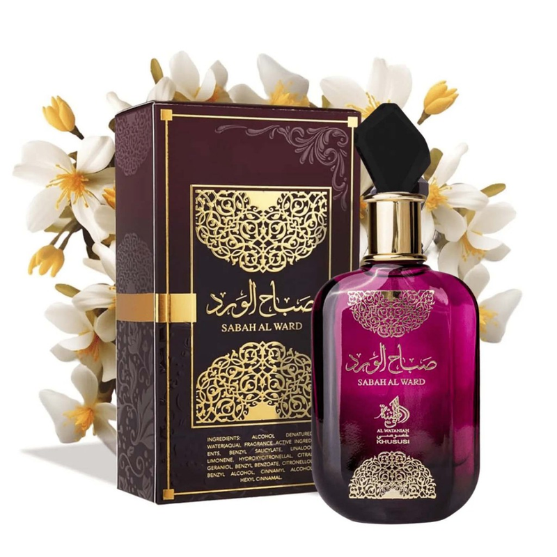 Perfume Árabe Al Wataniah Sabah Al Ward EDP Feminino 100ml ORIGINAL