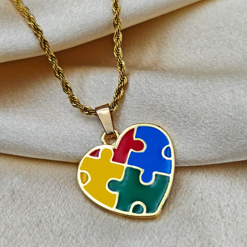 Colar de Corrente de Dourado Feminino Cordão Baiano Pingente Fé Aço Inoxidável Banhado A Ouro 18k