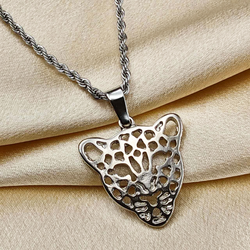Colar de Corrente de Dourado Feminino Cordão Baiano Pingente Fé Aço Inoxidável Banhado A Ouro 18k