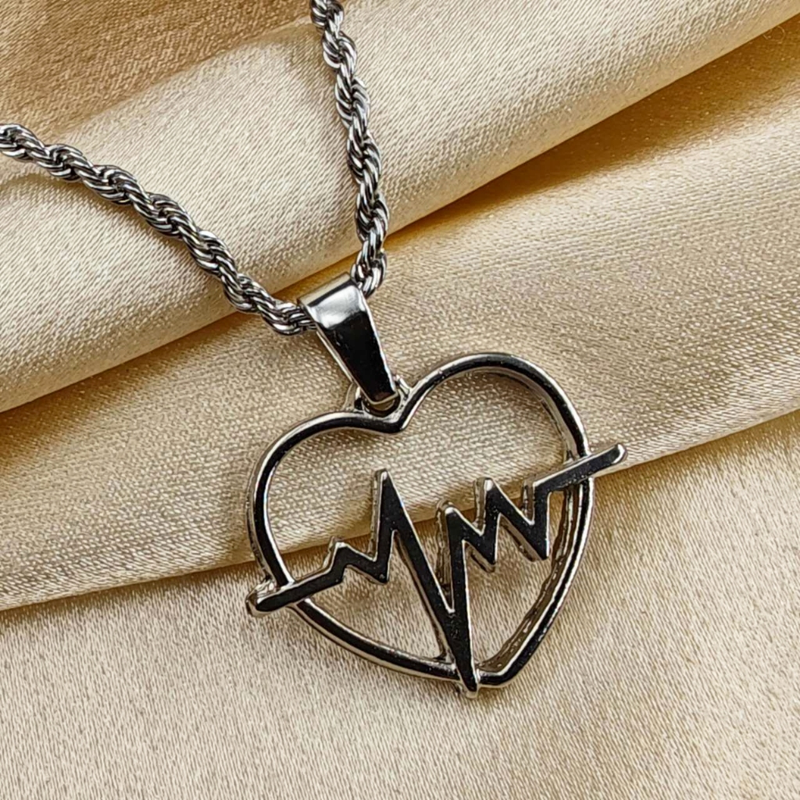 Colar de Corrente de Dourado Feminino Cordão Baiano Pingente Fé Aço Inoxidável Banhado A Ouro 18k