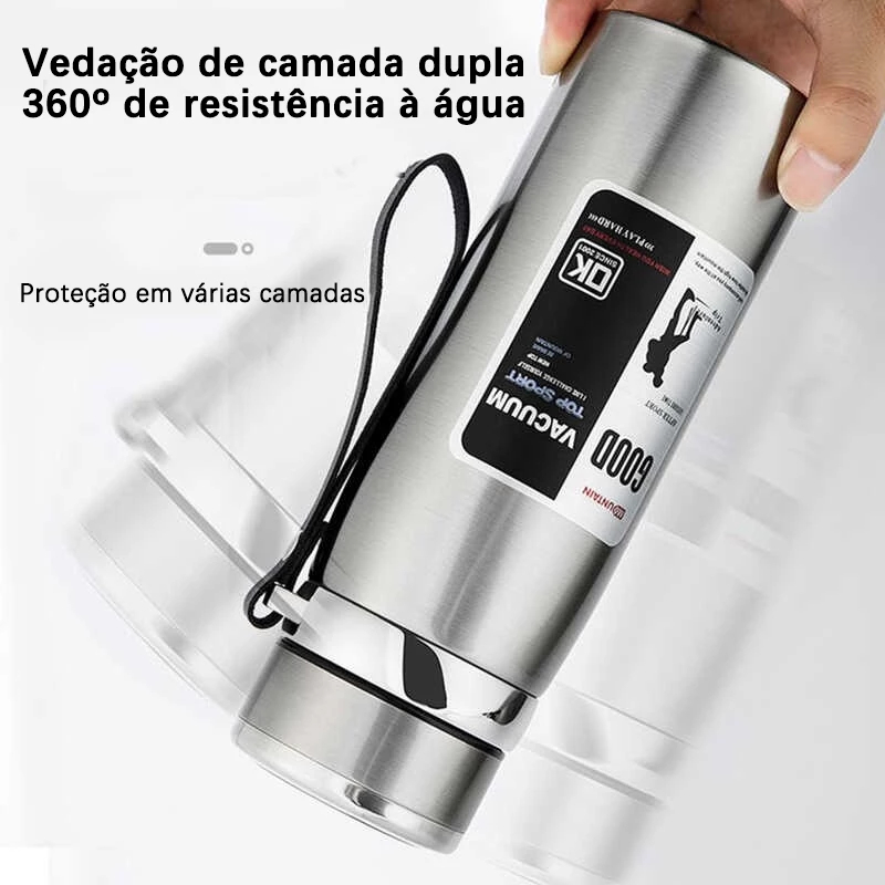 800/1000mlGarrafa térmica a vácuotrês capacidade três cores de aço inoxidável dupla