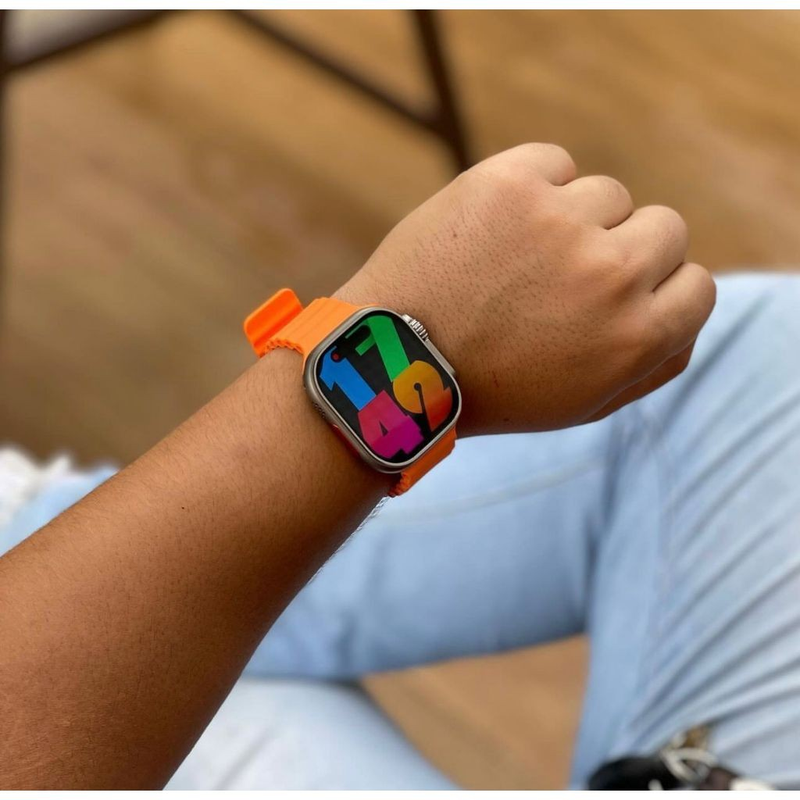Smartwatch W69+ Plus Ultra 2024 + Pulseira + Película + Case Série10 Tela Super Amoled 2GB MicroWear