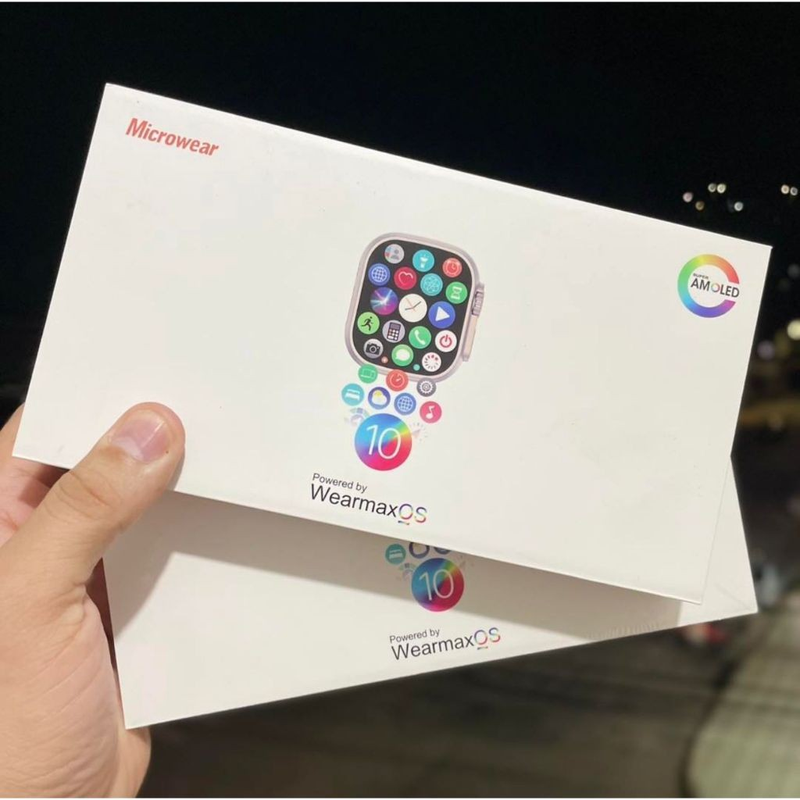 Smartwatch W69+ Plus Ultra 2024 + Pulseira + Película + Case Série10 Tela Super Amoled 2GB MicroWear
