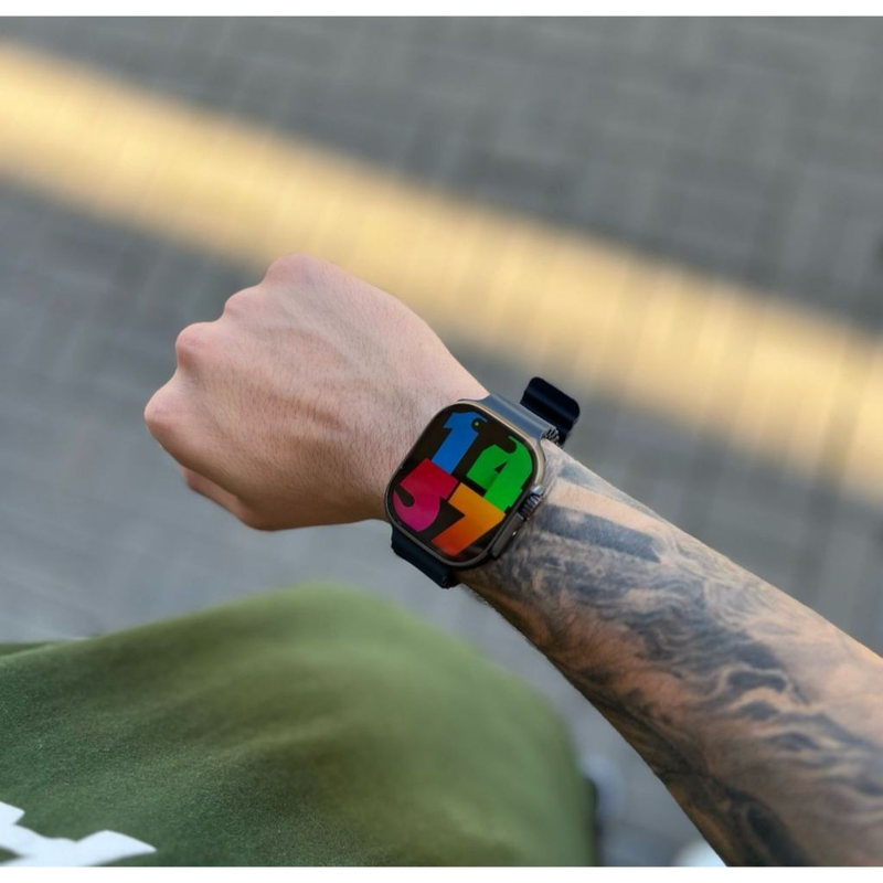Smartwatch W69+ Plus Ultra 2024 + Pulseira + Película + Case Série10 Tela Super Amoled 2GB MicroWear