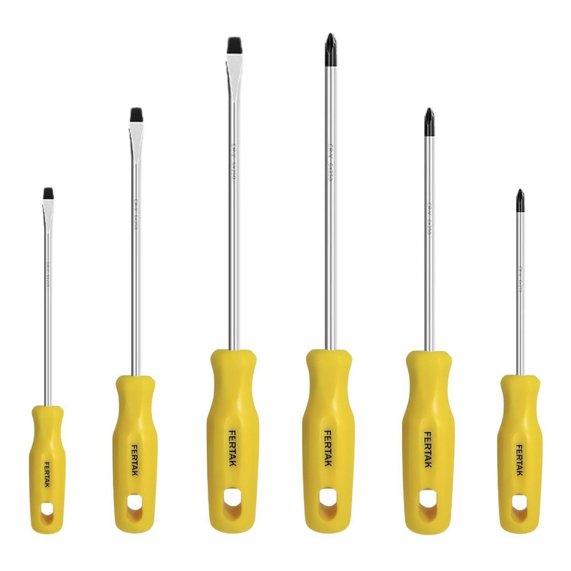 Kit 6 Jogo De Chave Fenda e Philips Profissional