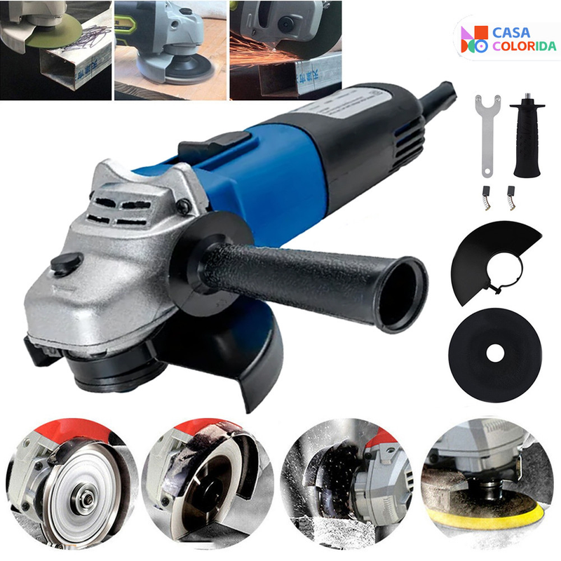 Lixadeira Angular Profissional 800-2200W - RPM 13000-6600 110V/220V Industrial