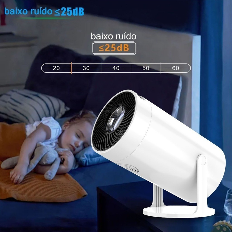 Projetor 4K HD 150 Polegadas Celular, Tv B0x, Xbox, PS, Pc, Wifi HY300 Pro Magcubic Envio Imediato