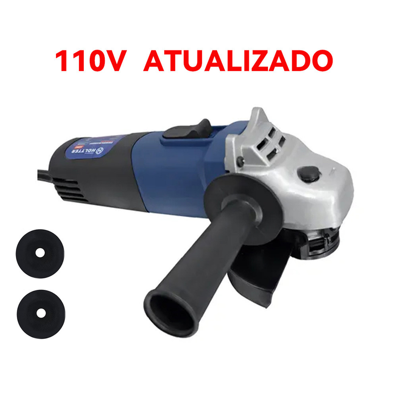 Lixadeira Angular Profissional 800-2200W - RPM 13000-6600 110V/220V Industrial