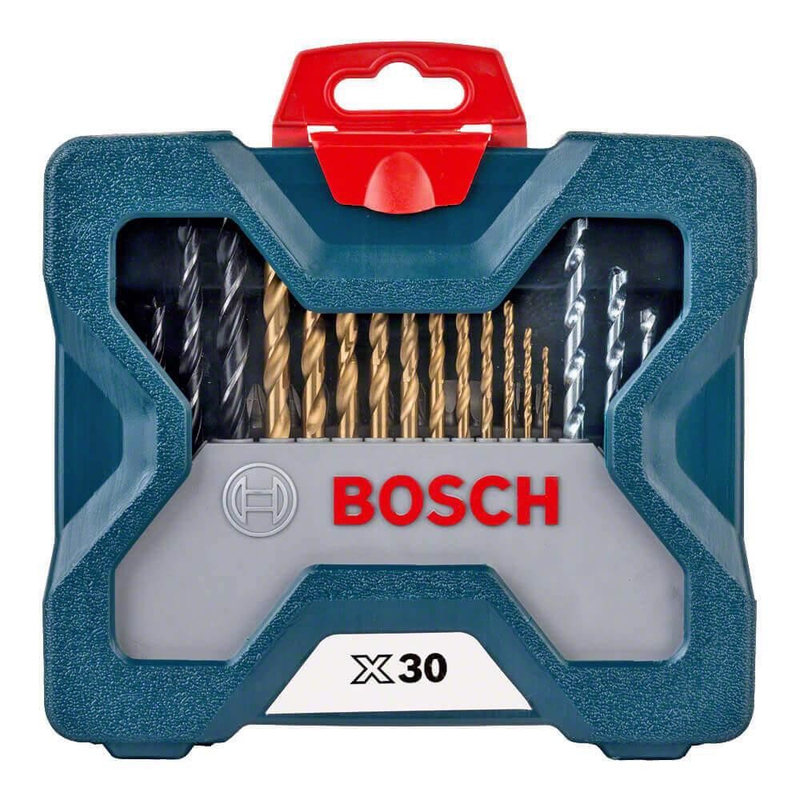 Furadeira Industrial Impacto 3/8 Reversão 450W GSB 450RE + Estojo 30 Peças X-Line BOSCH 110V
